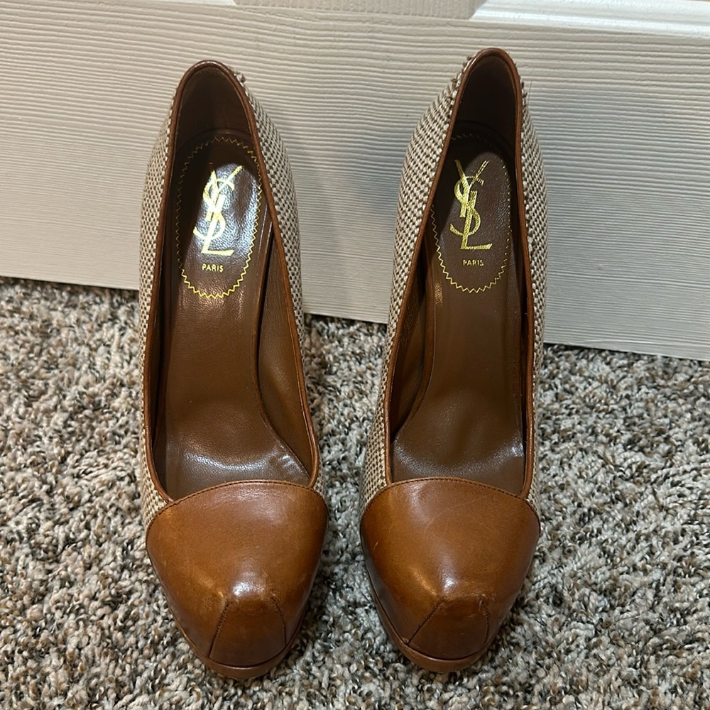 Yves Saint Laurent Brown Heels
